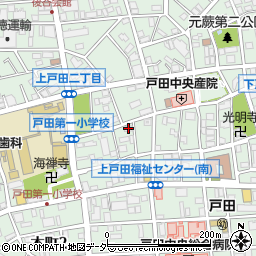 埼玉県戸田市上戸田2丁目43-1周辺の地図