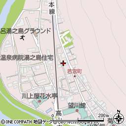 岐阜県下呂市湯之島322周辺の地図