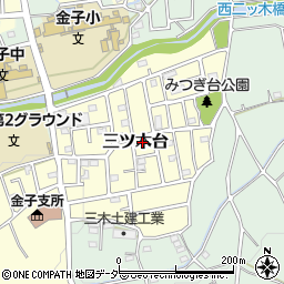 埼玉県入間市三ツ木台127周辺の地図