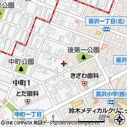 埼玉県戸田市中町1丁目7-36周辺の地図