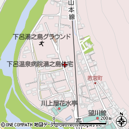 岐阜県下呂市湯之島341周辺の地図