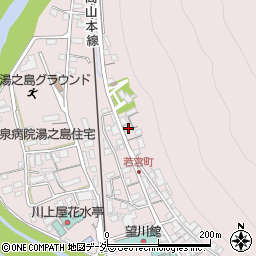 岐阜県下呂市湯之島317周辺の地図