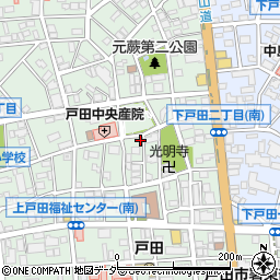 埼玉県戸田市上戸田2丁目20-1周辺の地図