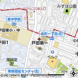 埼玉県戸田市中町1丁目29-7周辺の地図