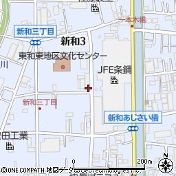 埼玉県三郷市新和3丁目392周辺の地図
