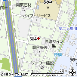 埼玉県三郷市栄4丁目周辺の地図