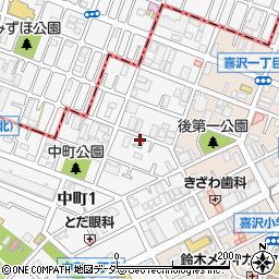 埼玉県戸田市中町1丁目7-13周辺の地図