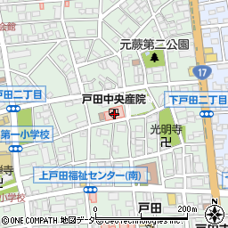 戸田中央産院（東光会）周辺の地図