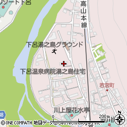 岐阜県下呂市湯之島111周辺の地図
