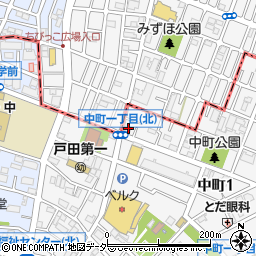 埼玉県戸田市中町1丁目9-11周辺の地図