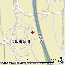 山梨県北杜市長坂町塚川1445周辺の地図