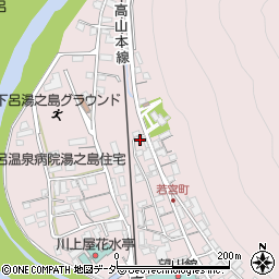 岐阜県下呂市湯之島335周辺の地図