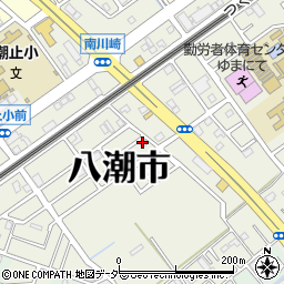 埼玉県八潮市南川崎周辺の地図