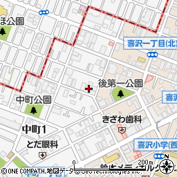 埼玉県戸田市中町1丁目6-3周辺の地図