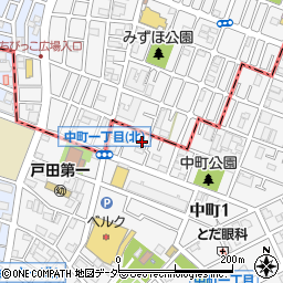 埼玉県戸田市中町1丁目9-47周辺の地図