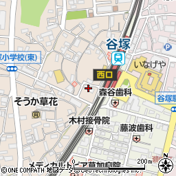 個別指導キャンパス　谷塚駅前校周辺の地図