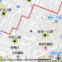 埼玉県戸田市中町1丁目6周辺の地図