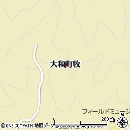 岐阜県郡上市大和町牧周辺の地図