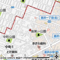 埼玉県戸田市中町1丁目6-25周辺の地図