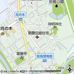 朝霞田島住宅周辺の地図