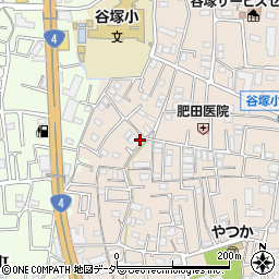 埼玉県草加市谷塚町1204周辺の地図