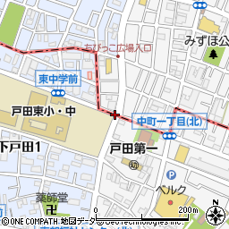 戸田東小前周辺の地図