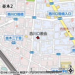 日本キリスト教団西川口教会周辺の地図