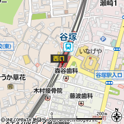 みずほ銀行東武谷塚駅 ＡＴＭ周辺の地図