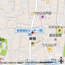 ファミリーマート戸田新曽店周辺の地図