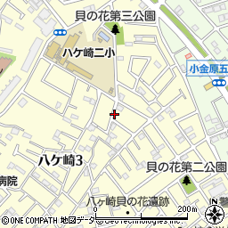 千葉県松戸市八ケ崎3丁目周辺の地図