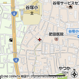 埼玉県草加市谷塚町1203-5周辺の地図