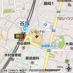 ダイソー谷塚駅前店周辺の地図