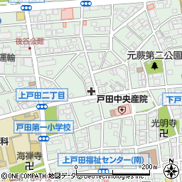 埼玉県戸田市上戸田2丁目38-10周辺の地図