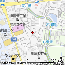 埼玉県草加市谷塚上町周辺の地図