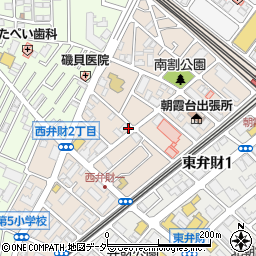 埼玉県朝霞市西弁財周辺の地図