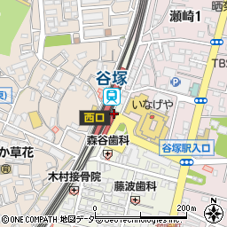 谷塚藤波歯科医院周辺の地図