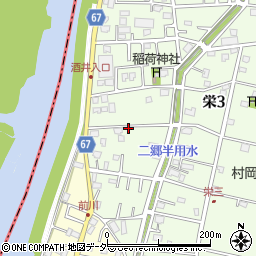 埼玉県三郷市栄3丁目周辺の地図