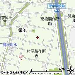 埼玉県三郷市栄周辺の地図