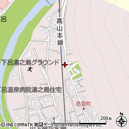岐阜県下呂市湯之島355周辺の地図