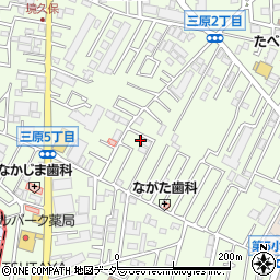 埼玉県朝霞市三原周辺の地図