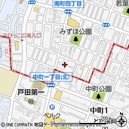 蕨和田・樹木医研究所周辺の地図