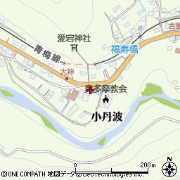 東京都西多摩郡奥多摩町小丹波156-1周辺の地図