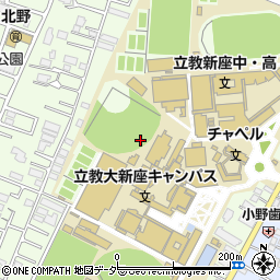 埼玉県新座市北野1丁目周辺の地図
