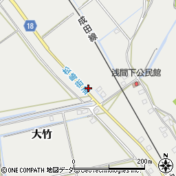 千葉県成田市大竹2周辺の地図