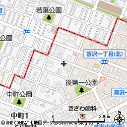 埼玉県戸田市中町1丁目3-13周辺の地図