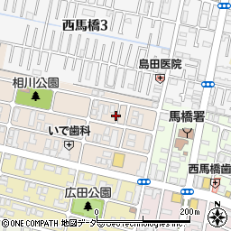 千葉県松戸市西馬橋相川町76周辺の地図