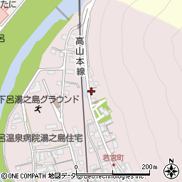 岐阜県下呂市湯之島434周辺の地図