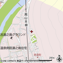 岐阜県下呂市湯之島440周辺の地図