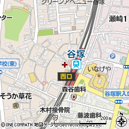 ああるレインボーＤｕｏ　谷塚駅前教室周辺の地図