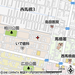 千葉県松戸市西馬橋相川町77周辺の地図